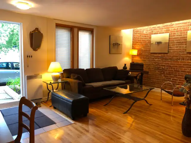 SUPERBE 4 ½ MEUBLÉ AVEC JARDINET ET COUR ARRIÈRE – LE PLATEAU - Photo 2