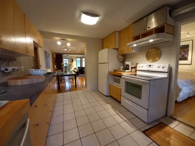 SUPERBE 4 ½ MEUBLÉ AVEC JARDINET ET COUR ARRIÈRE – LE PLATEAU - Photo 7