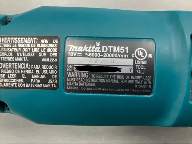 Makita Multi Tool LXT DTM51 Bundle - Photo 2