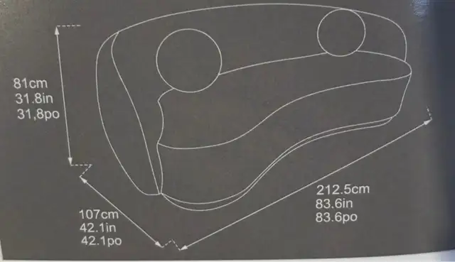 Modern curved sofa - Photo 4