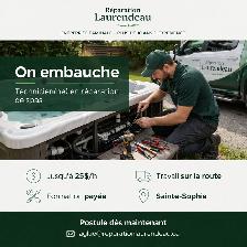 On embauche: Technicien(ne) en réparation de spas Sainte-Sophie