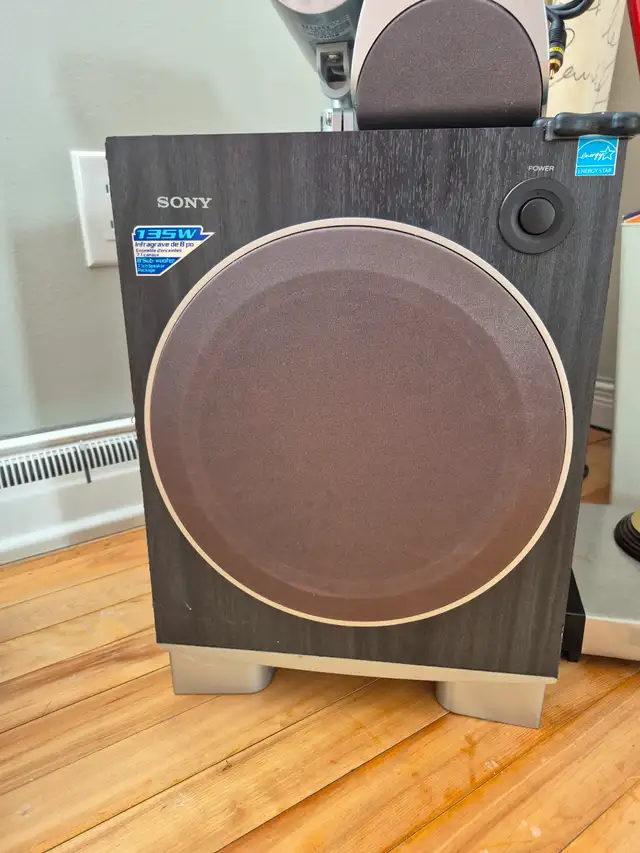 Sony 1x 135W with two 80 Watt max. Speakers
