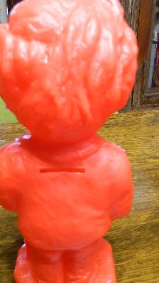 Tirelire Banque Colonel Sanders KFC Plastic Rouge 1972  Original - Photo 4