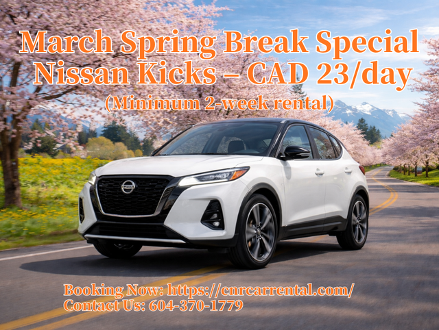 CNR Car Rental | March Spring Break Special