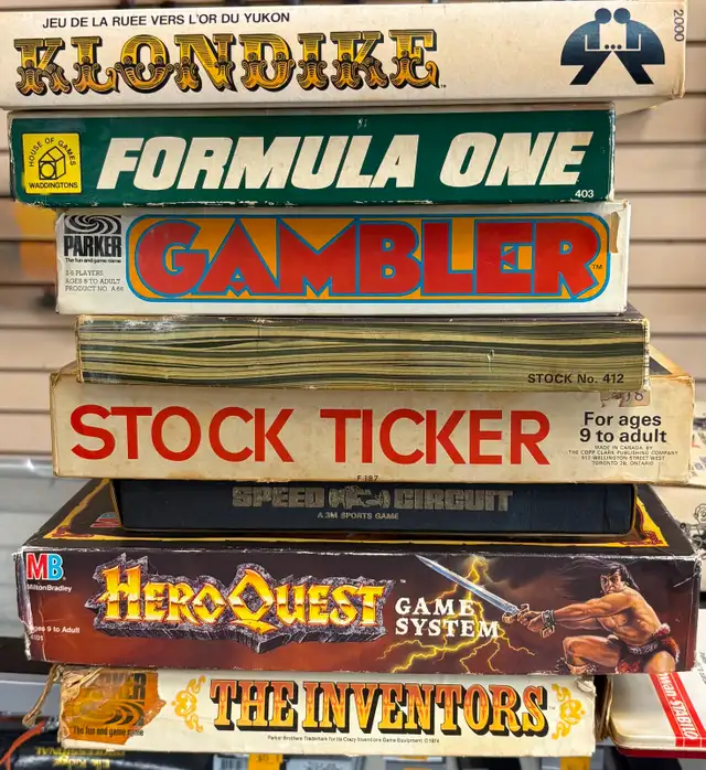 Variety of Complete Vintage Board Games ( 8 Games Available )