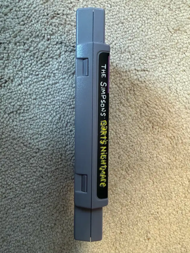 Super Nintendo The Simpsons: Bart’s Nightmare – SNES Cartridge - Photo 3