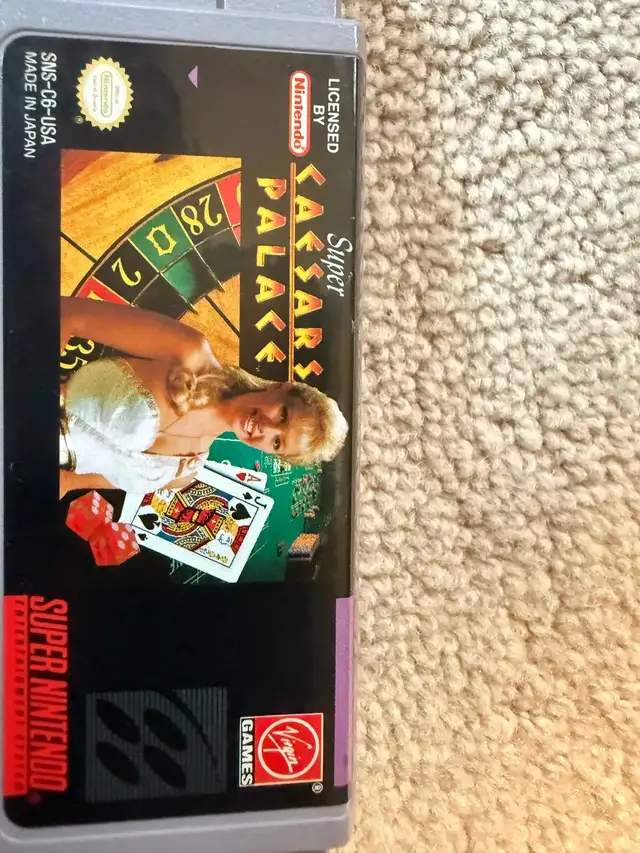 Super Nintendo Super Caesars Palace – SNES Cartridge Only