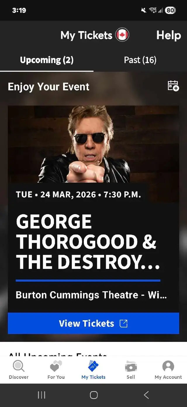 George Thorogood Tix