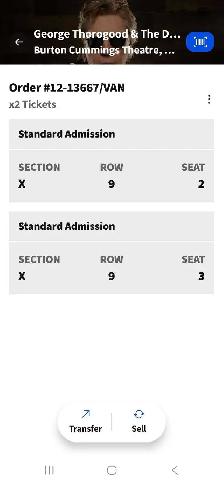 George Thorogood Tix - Photo 2