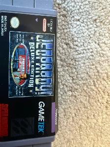 Super Nintendo Jeopardy! Deluxe Edition – SNES Cartridge Only