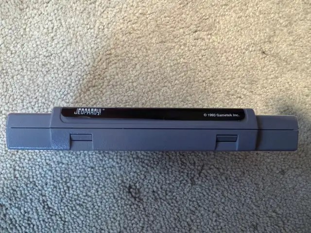Super Nintendo Jeopardy! Deluxe Edition – SNES Cartridge Only - Photo 2