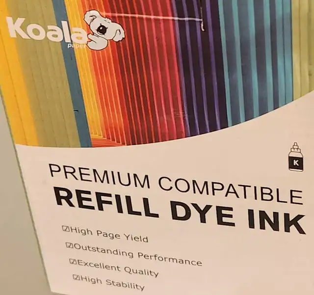Printer Ink Refill - Koala Black Refill Dye