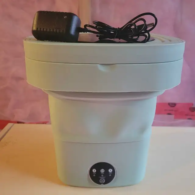 Collapsible Mini Washing Machine with Power Adapter