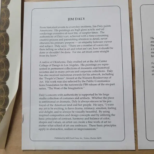 4 Jim Daly Signed Prints - Photo 7