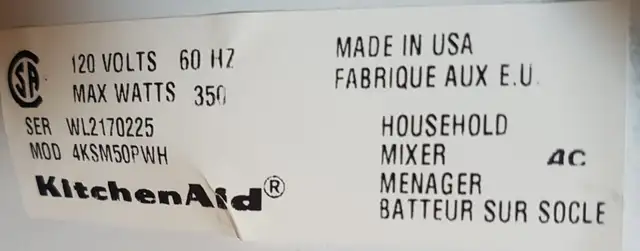 KitchenAid Professional Stand Mixer 350W - 5Quart Bowl-Lift - Photo 4