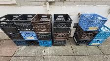 CRATES FOR MILK PLASTIC