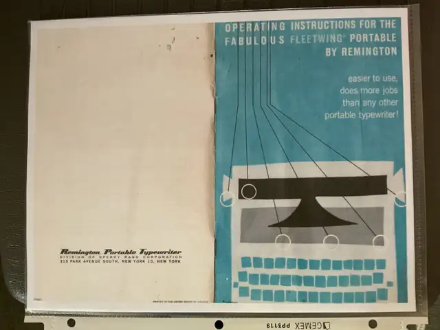 Machine à écrire Remington Fleetwing années 1960 - Photo 4