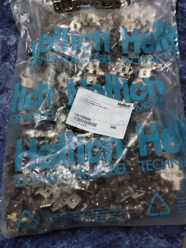 PENTURES CLIP'S HETTICH 110 DEGRÉ AVEC PLAQUE DE MONTAGE - Photo 3