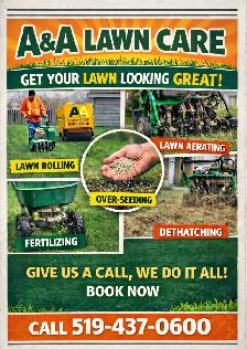 lawn care / lawn rolling