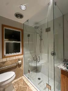 SHOWER GLASS DOORS SHOWER ENCLOSURES GLASS BATHTUB SLIDING GLASS - Photo 2