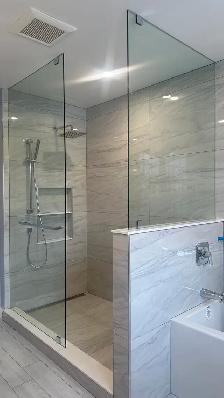 SHOWER GLASS DOORS SHOWER ENCLOSURES GLASS BATHTUB SLIDING GLASS - Photo 3