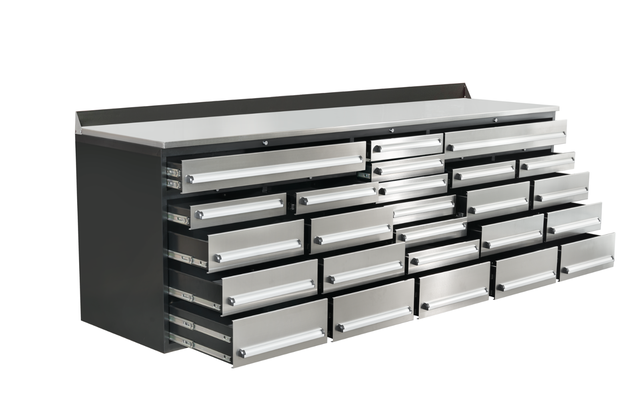10FT-25D-3-S Workbench – Spacious, Heavy-Duty with 25 Drawers &