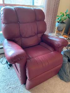 Power Leather Recliner