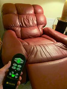 Power Leather Recliner - Photo 2