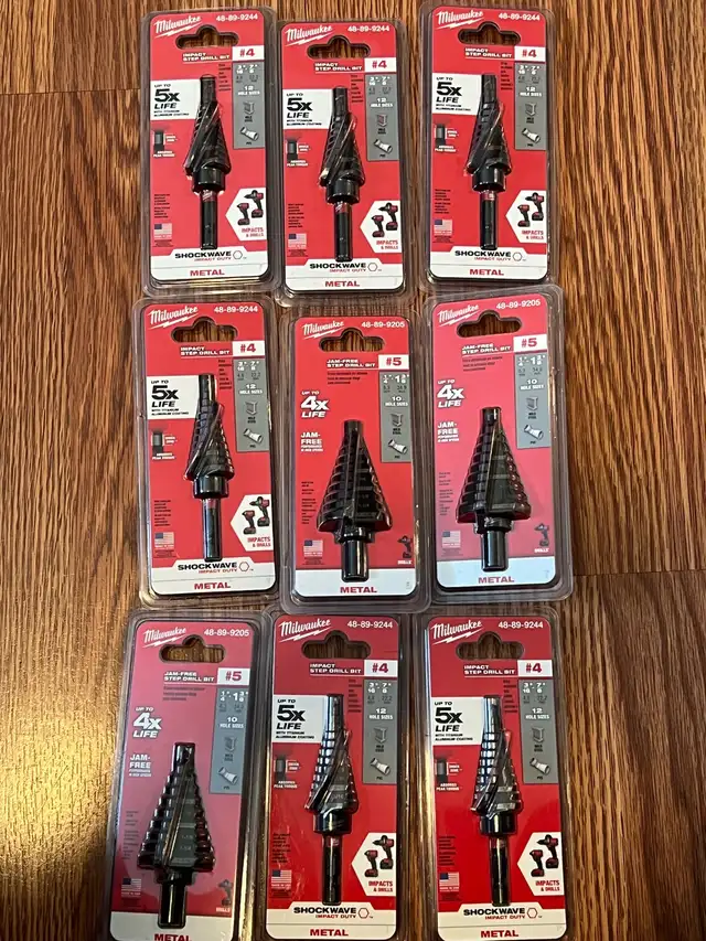 Milwaukee Tool  7/8 -inch  Impact-Rated Titanium Step Drill Bit