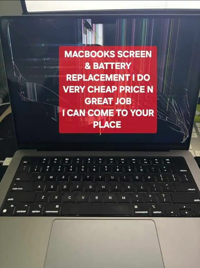 Macbook's screen and battery replacement