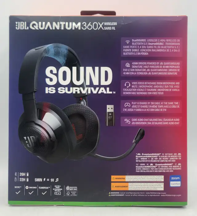 JBL Quantum 360x Wireless Gaming Headset for Xbox Brand New - Photo 2