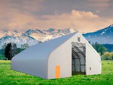 30’ x 40’ x 22’ Double Truss Storage Shelter – Heavy-Duty