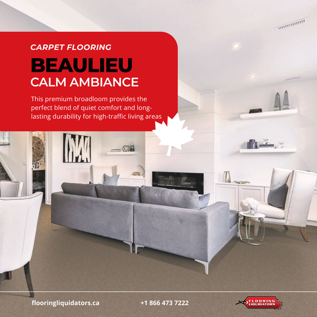 Carpet Flooring–Beaulieu Calm Ambiance(Soft & Durable Broadloom)