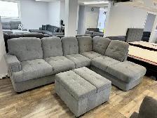 New Classy Sectional Sofa With Storage Ottoman In Huge Sale - Photo 3