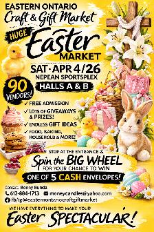 HUGE Easter Market Sat Apr 4/26 Nepean Sportsplex 10am - 4pm