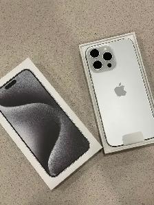UNLOCKED IPHONE 15 PRO WHITE TITANIUM (128 GB) 780-456-6675