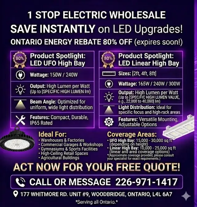 UFO & LINEAR HIGHBAYS - Photo 2