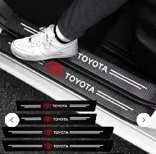 set of 4 Toyota door sill plates, designed carbon fiber $20