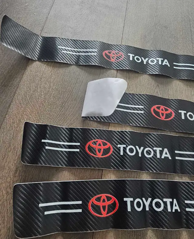set of 4 Toyota door sill plates, designed carbon fiber $20 - Photo 6