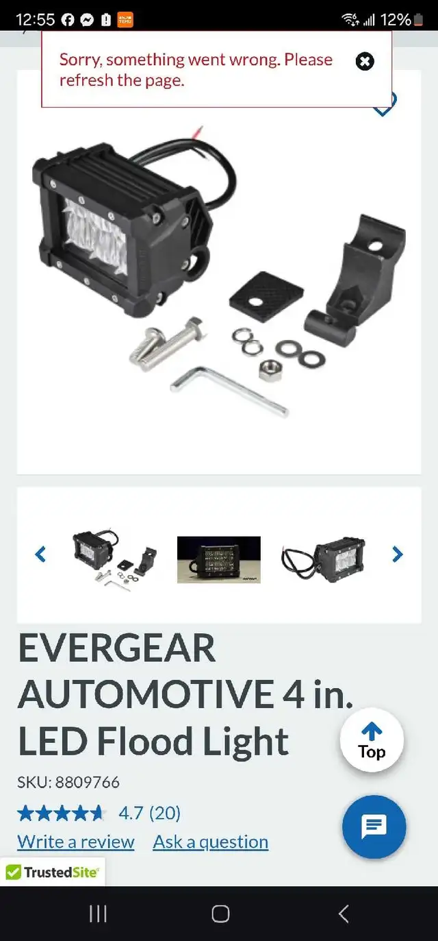 EVERGEAR AUTOMOTIVE 4 in. LED Flood Light