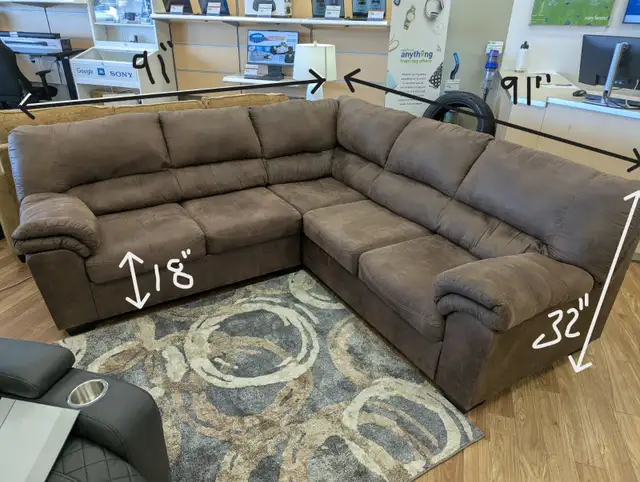 ASHLEY 2PC SECTIONAL - Photo 2