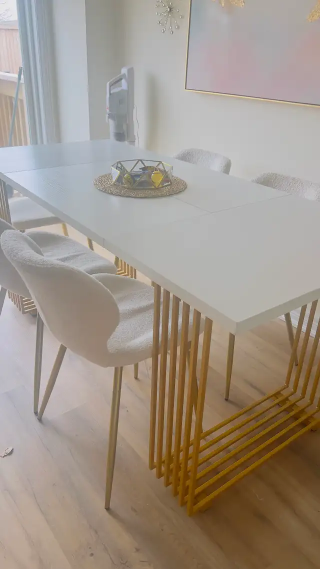 dining room table and chairs