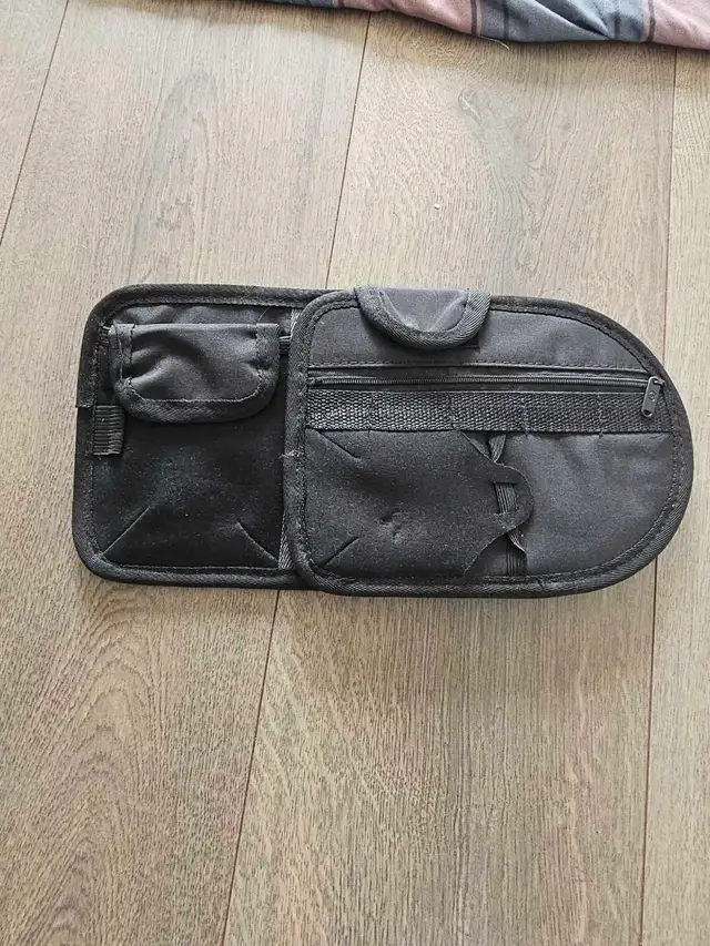 Car Visor Organizer, Sun Visor Storage Pouch with Zipper, Lightw - Photo 3