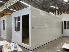 20 ft Foldable Container House – Front Wall Door