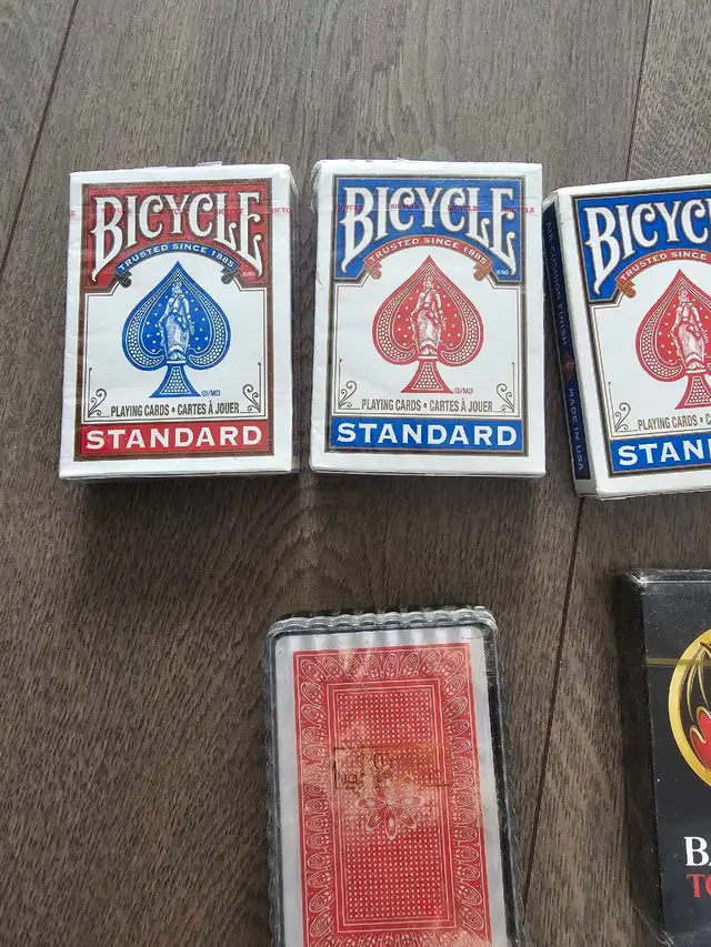 6 professional playing cards poker deck bicycle brand - Photo 2