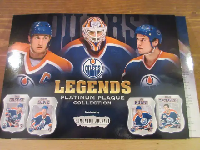 Edmonton Oilers Legends Platinum Plaque Collection
