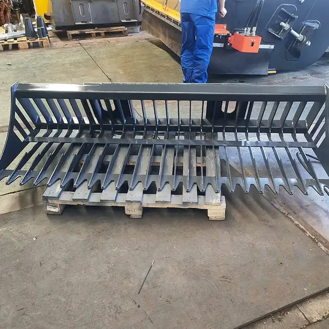 72’’ Skid Steer Rock Bucket – Heavy Duty Excavator Tool - Photo 3