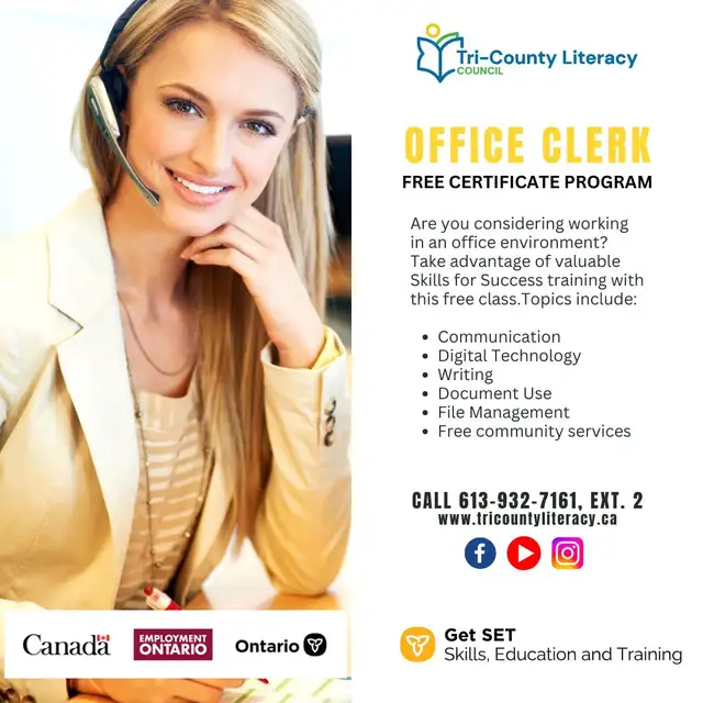 Free Office Clerk Training Program