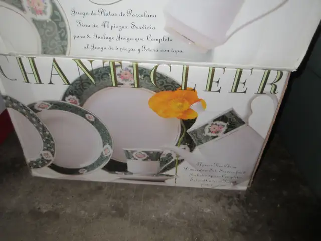 ONE NEW FULL  CHANTICLEER DINNERWARE SET