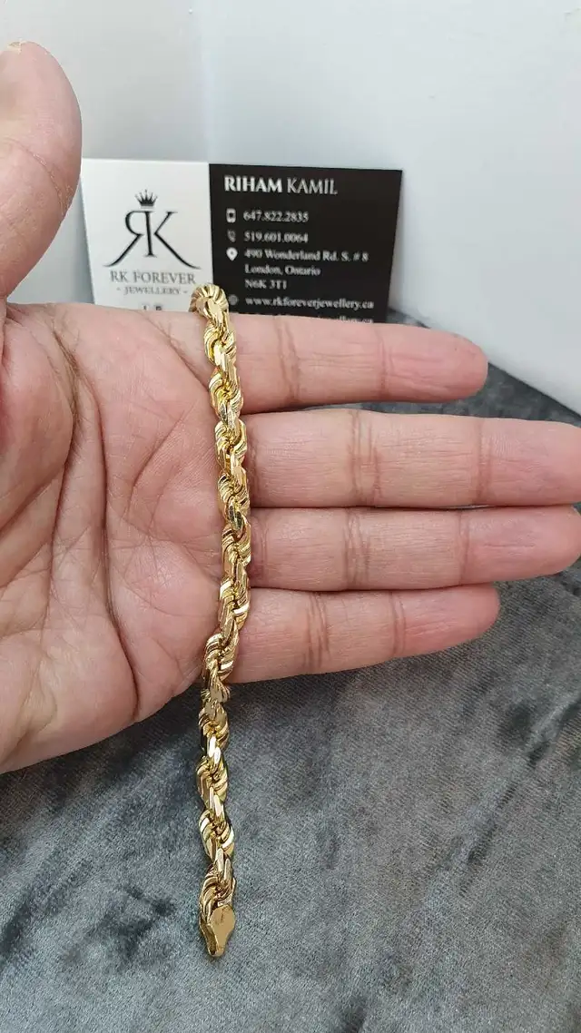 10k yellow gold bracelet #369_5 - Photo 5